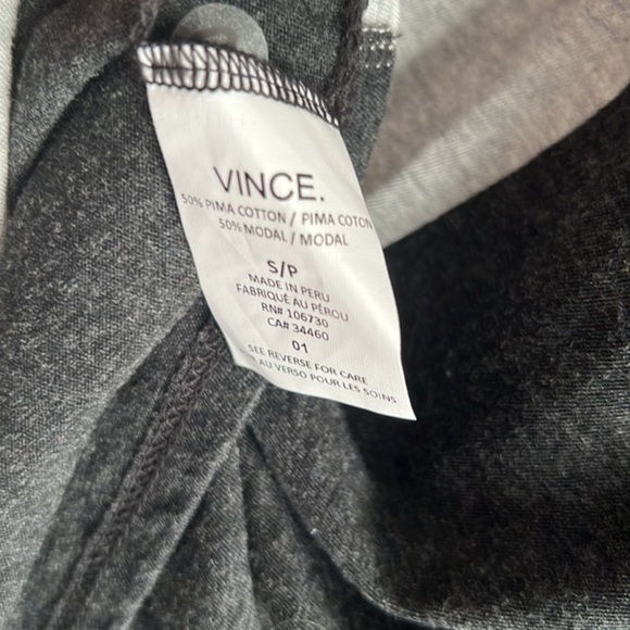 VINCE Colorblock Pima Cotton pullover long sleeve nwt top shirt in Small - Picture 7 of 7